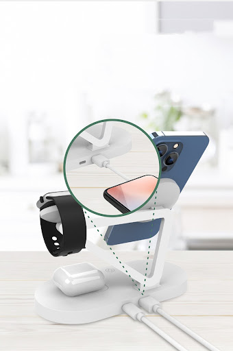 Title 5, Wireless Charger Magnetic Suction Earphone Watc...