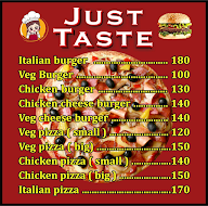 Just Taste menu 1
