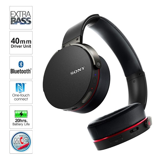 Tai Nghe Bluetooth Sony Mdrxb950Bt / B Âm Thanh Bass Có Bass Sống Động