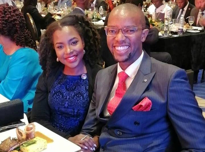 Citizen TV anchor Waihiga Mwaura with his wife Joyce Omondi.