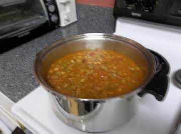 Mom's Stuffed Green Pepper Soup