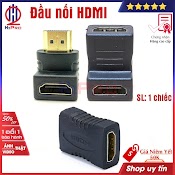 Đầu Nối Hdmi H2Pro Cao Cấp Loại Thẳng - Vuông Góc (1 Cái),Đầu Nối Dây Hdmi 2 Đầu Dương Âm