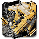 ダウンロード 3D Golden Gun Bullet Gravity Theme をインストールする 最新 APK ダウンローダ