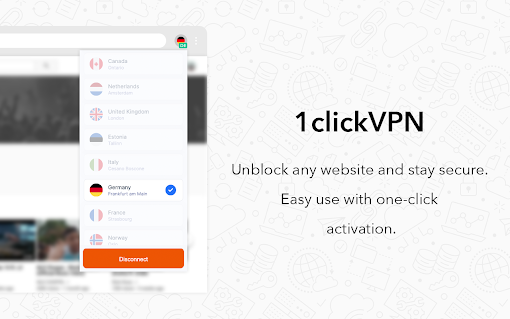 Free VPN for Chrome - VPN Proxy 1clickVPN