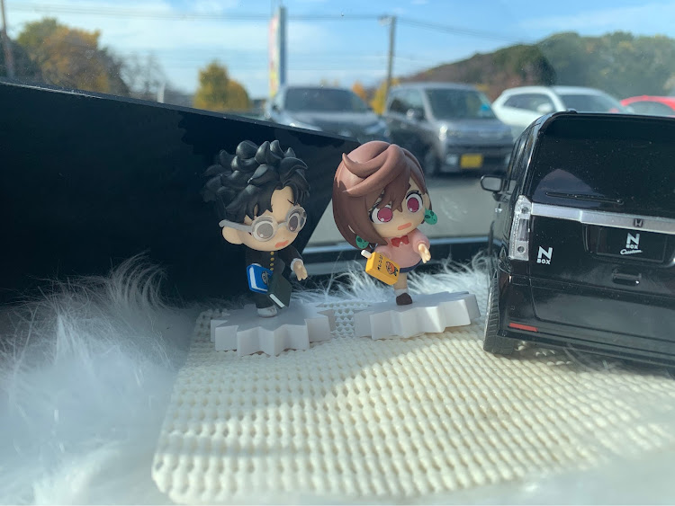 Nボックスカスタムのダンダダン・オカルン・ももちゃん・N BOX・飾りに関するカスタム事例の投稿画像1枚目