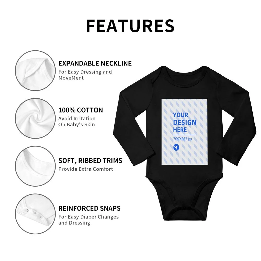 Title 6, Comfortabele baby romper met lange mouwen. Zach...