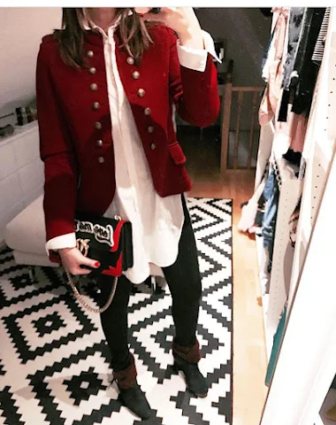 Blazer de bouton de mode automne et - 0