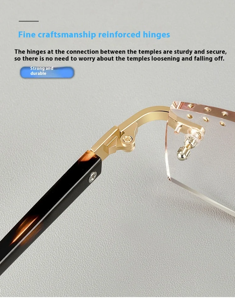 Natürliche Kristall-Lesebrille Anti-Strahlung Anti-Blaulicht. Schützen Sie Ihre Augen vor schädlichem Licht und genießen Sie klares Lesen.