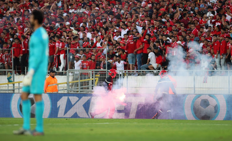 Al Ahly goalkeeper and captain Mohamed El Shenawy during the 2021-22 Caf Champions League final against Wydad Athletic at Stade Mohamed V in Casablanca, Morocco on May 30 2022.