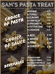 Sam's Pasta Treat menu 1