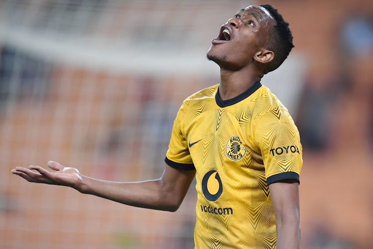 Kaizer Chiefs midfielder Lehlogonolo Matlou during the DStv Premiership match against AmaZulu at FNB Stadium on September 3 2022.