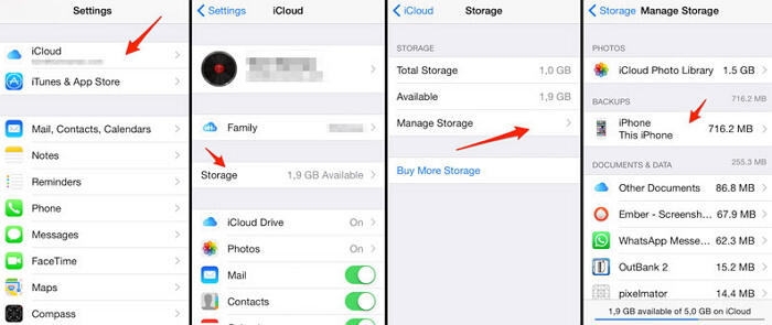 iCloud backups