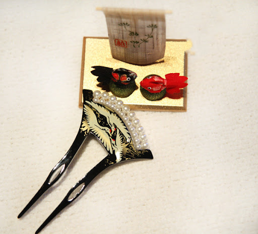 Title 3, Japanese Style Traditional Acrylic Hair Accesso...
