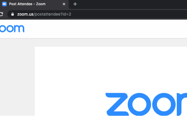 Zoom post attendee tab closer