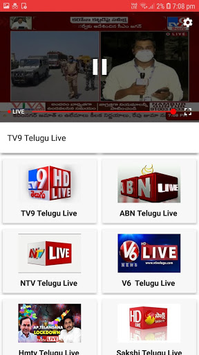 Screenshot Telugu Live News 24X7