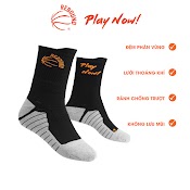 Vớ Rebound - Play Now! Nylon V1 Đệm Phân Vùng Theo Chân Lưới Thoáng Khí Mát Mẻ Rãnh Chống Trượt Không Lưu Mùi Khó Chịu