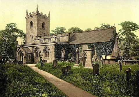 St Lawrence's Church in Eyam, UK.