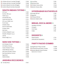 Bagundi Andhra Kitchen menu 2