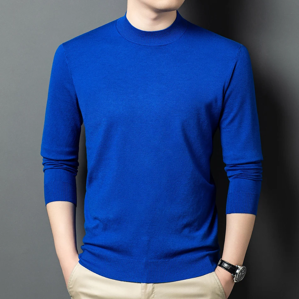 Men's Round Neck Wool Sweater Skin-friendly comfort for everyday wear. Enjoy warmth and style. A versatile and durable g