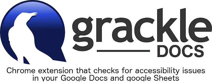 Grackle Accessibility Checker for G Suite marquee promo image