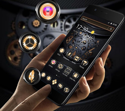 Black Business Mechanical Gear Theme