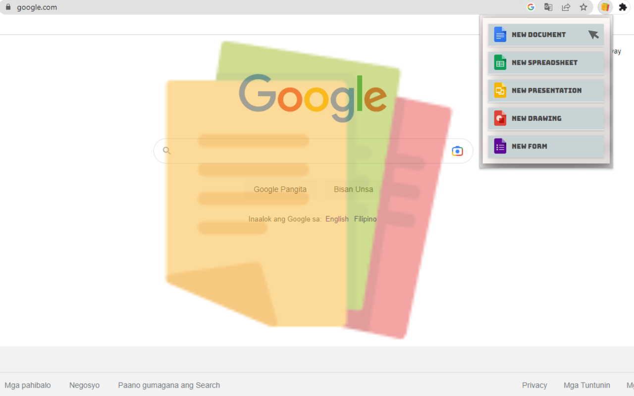 Quick Create for Google Docs Preview image 0