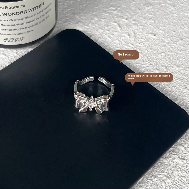 925 Sterling zilveren ring voor meisjes, met ballet strik. Kindersieraden, perfect cadeau voor kleine meisjes. Elegant en delicaat ontwerp.