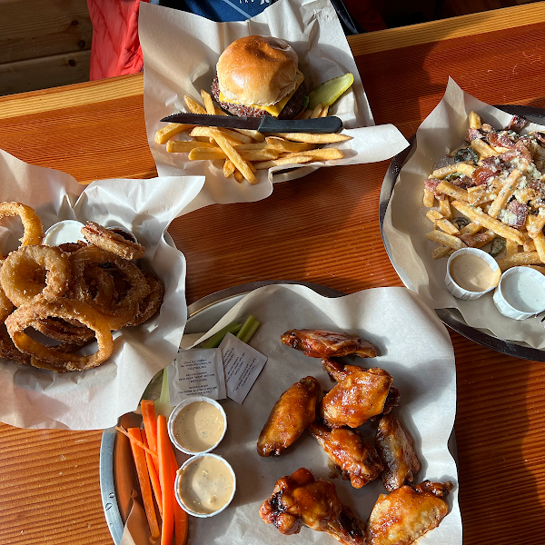 Gluten-Free Onion Rings at Public Coast Brewing Co