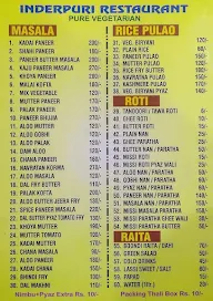 Inderpuri Restaurant menu 5