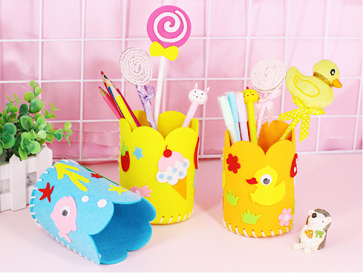 Title 1, Childrens Handmade Cloth Pen Holder, Three-dim...