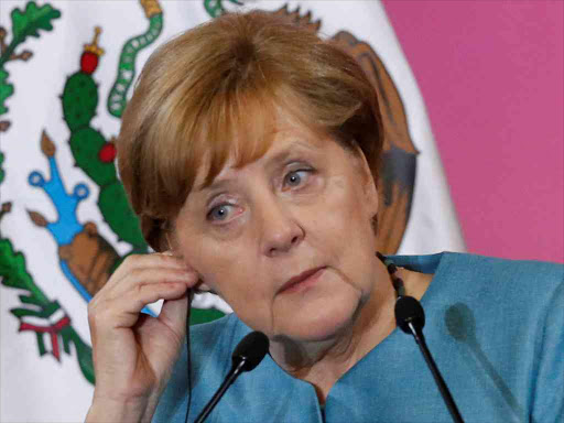 Germany's Chancellor Angela Merkel speaks next to Mexico's President Enrique Pena Nieto (not pictured) during a news conference at National Palace in Mexico City, Mexico June 9, 2017. /REUTERS