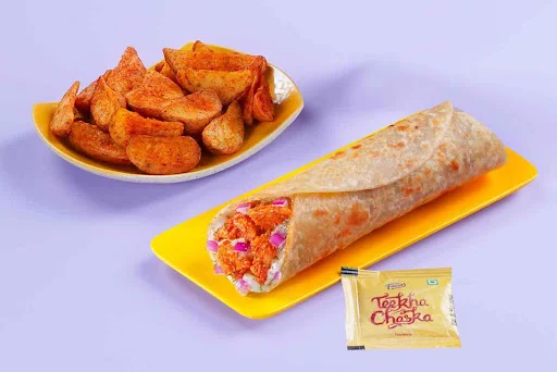 Masala Chicken Tikka Wrap & Wedges Mini Meal