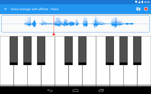 Voice changer with effects