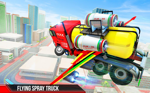 Flying Spray Tanker Transport Flying Truck Game