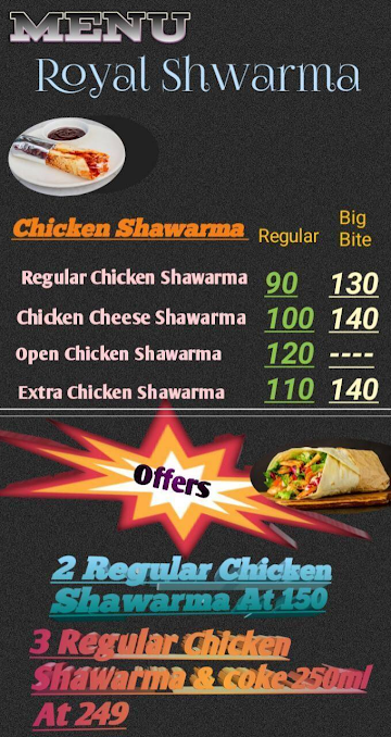 Shawarma Bite menu 