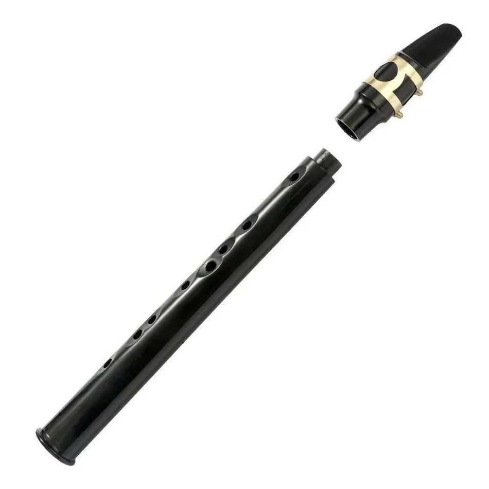 Mini Saxofone de Bolso Portátil 8 Furos — Leve a música com você, fácil de tocar e perfeito para praticar e improvisar.