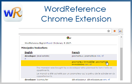 WordReference Extension Preview image 0