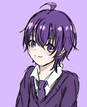 紫くんのイラスト(落書き)