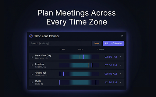 Time Zone Planner screenshot 3