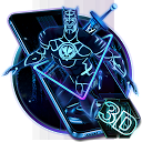 Télécharger 3D Black Neon Panther Hero Theme Installaller Dernier APK téléchargeur