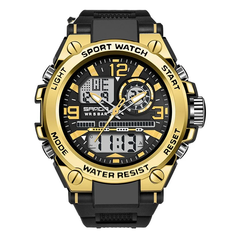 Reloj Electrónico Digital Multifuncional Impermeable Moderno — Diseño Versátil y Resistencia al Agua para el Uso Diario