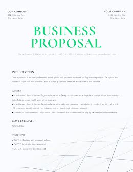 Clean Business Proposal - Business Proposal item