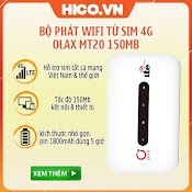 Bộ Phát Wifi 4G Zte , Cục Phát Wifi 4G Olax Mt20 Wd680 Tốc Độ 150Mpbs Hỗ Trợ Tất Cả Nhà Mạng - Nhỏ Gọn Tiện Lợi