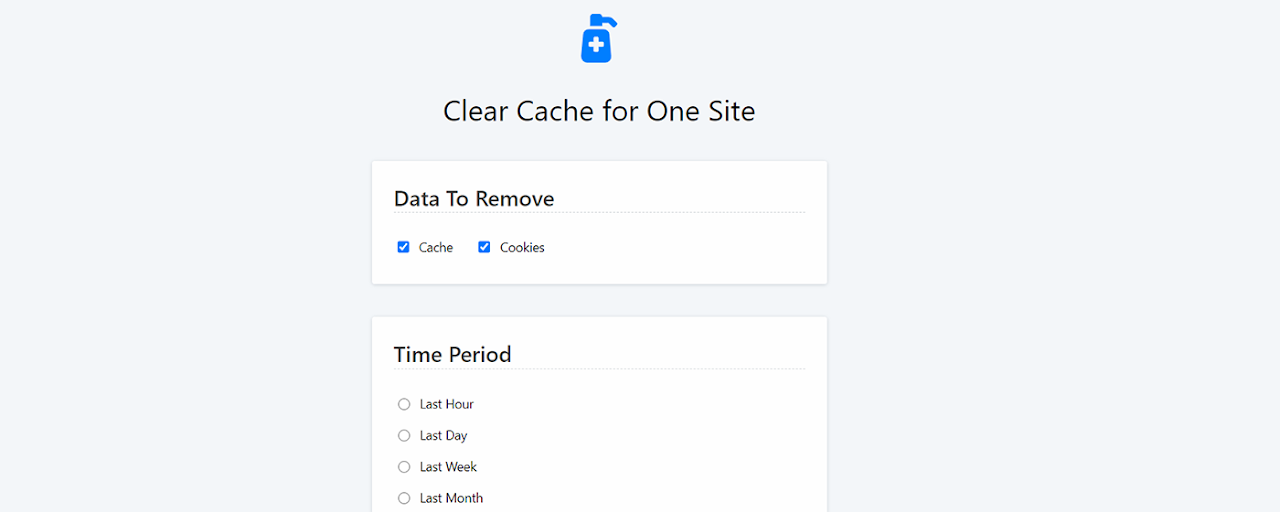 Clear Cache for One Site Preview image 2