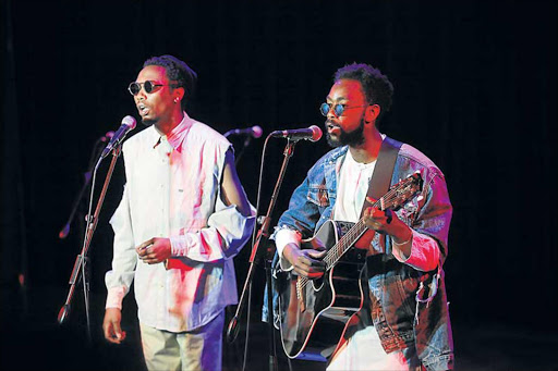 CHARISMA: Siyabonga Radu and Siphamandla Fete of Umle left the audience yearning for more after rendering a breathtaking performance Picture: SINO MAJANGAZA