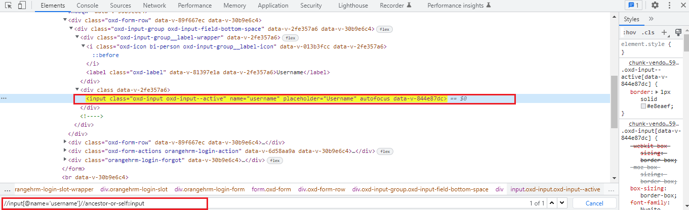 Now, just like the descendant-or-self axis, the ancestor-or-self axis XPath will locate a web element having the same starting and ending tag name. 