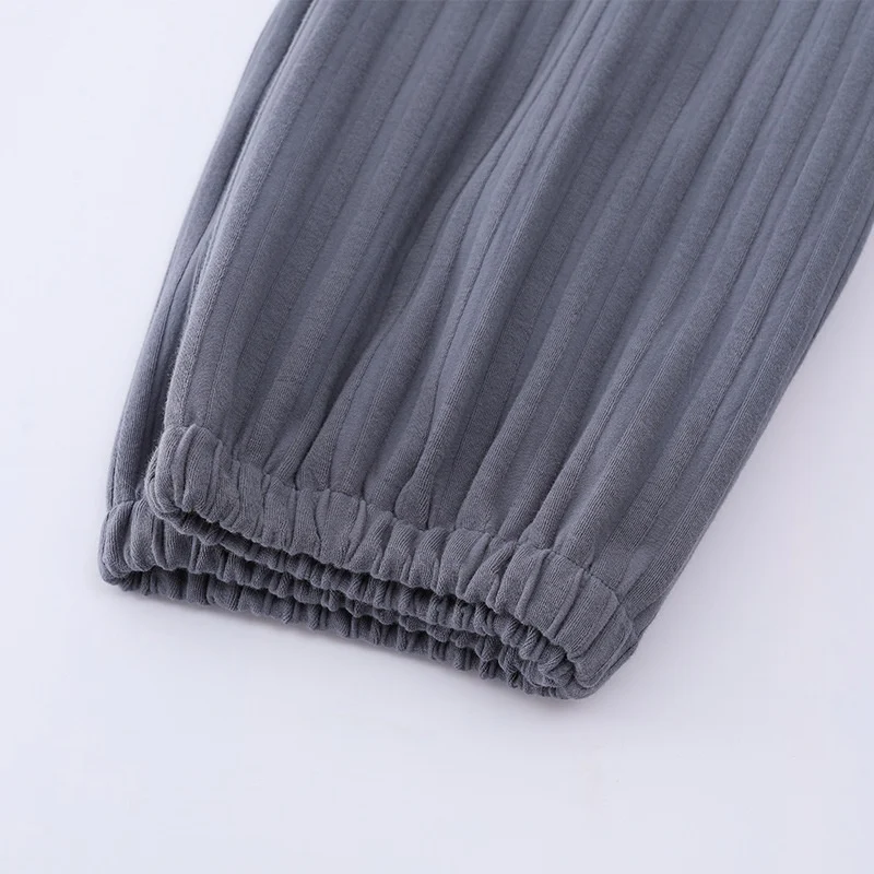 Summer Thin Knitted Cotton Pajama Pants Men's Shorts, breathable and lightweight for comfortable sleep and lounging, per
