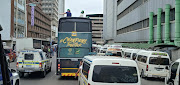 Durban CBD is at standstill as the South African Rugby team parades through the streets of Durban CBD on an open top bus on Friday.