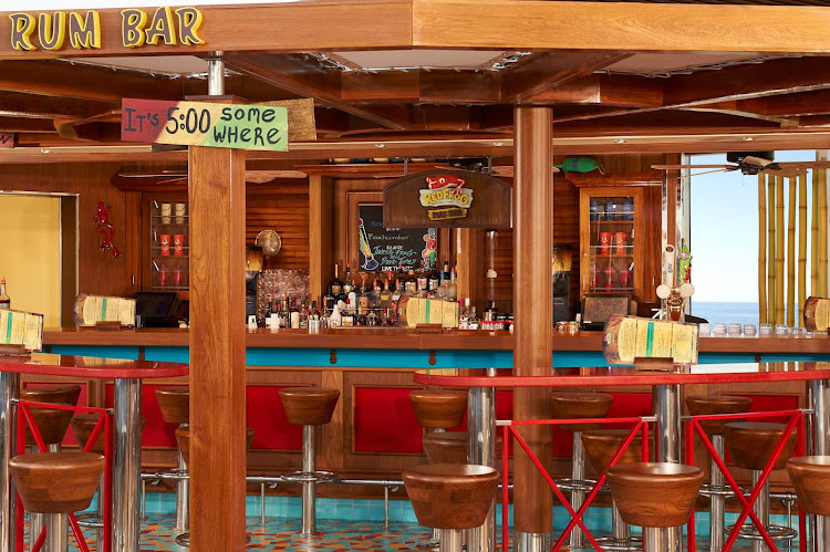 You’re on vacation! Order a rum drink at the RedFrog Rum Bar on Carnival Horizon. 