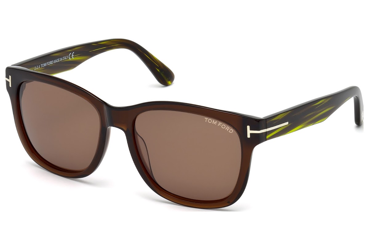 Buy Tom Ford Cooper FT0395 C57 48J (shiny dark brown / roviex) Sunglasses |  Blickers